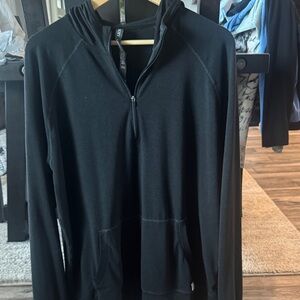 Vuori Men's Black Zip-Up Sweater